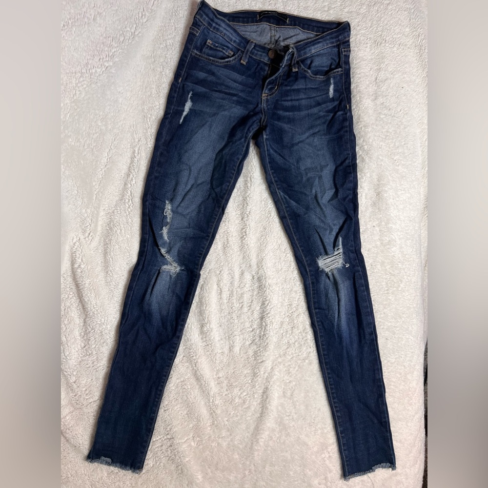Flying Monkey Platinum Edition Women’s Low Rise Raw Hem Stretchy Jeans size 25